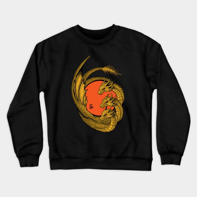 King Ghidorah Crewneck Sweatshirt by Lagonza